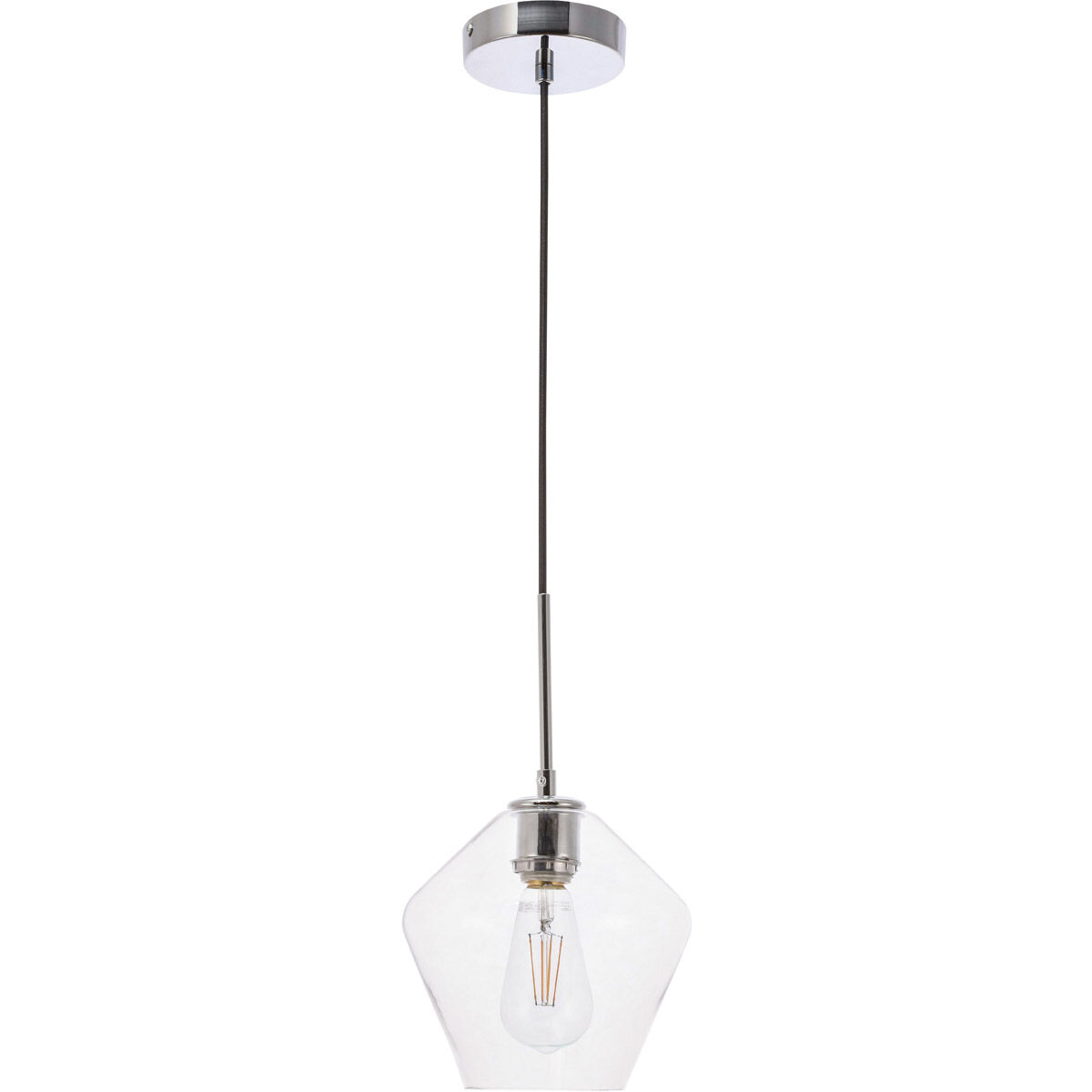 Rochester 1 Light 8 inch Chrome Pendant Ceiling Light