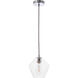 Rochester 1 Light 8 inch Chrome Pendant Ceiling Light