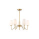 Lumenfold Five-Cone ChandelierLumenfold 5 Light 25.75 inch Natural Brass Chandelier Ceiling Light