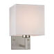 Reade 1 Light 7 inch Brushed Nickel Sconce Wall Light