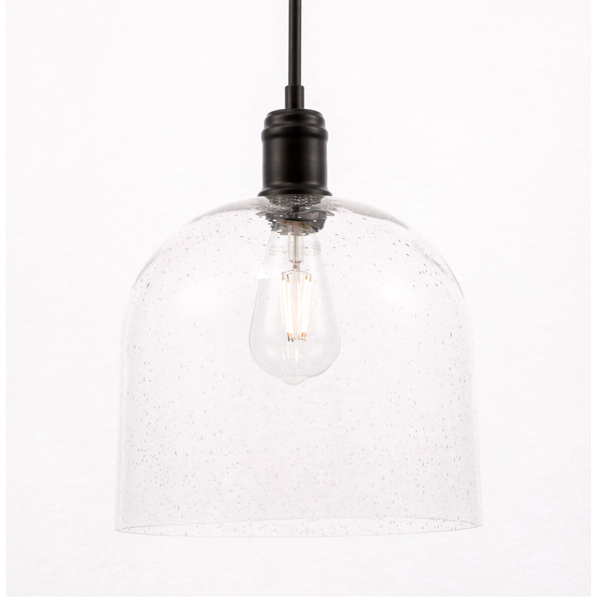 Codorus 1 Light 10 inch Black Pendant Ceiling Light