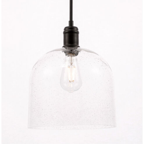 Codorus 1 Light 10 inch Black Pendant Ceiling Light