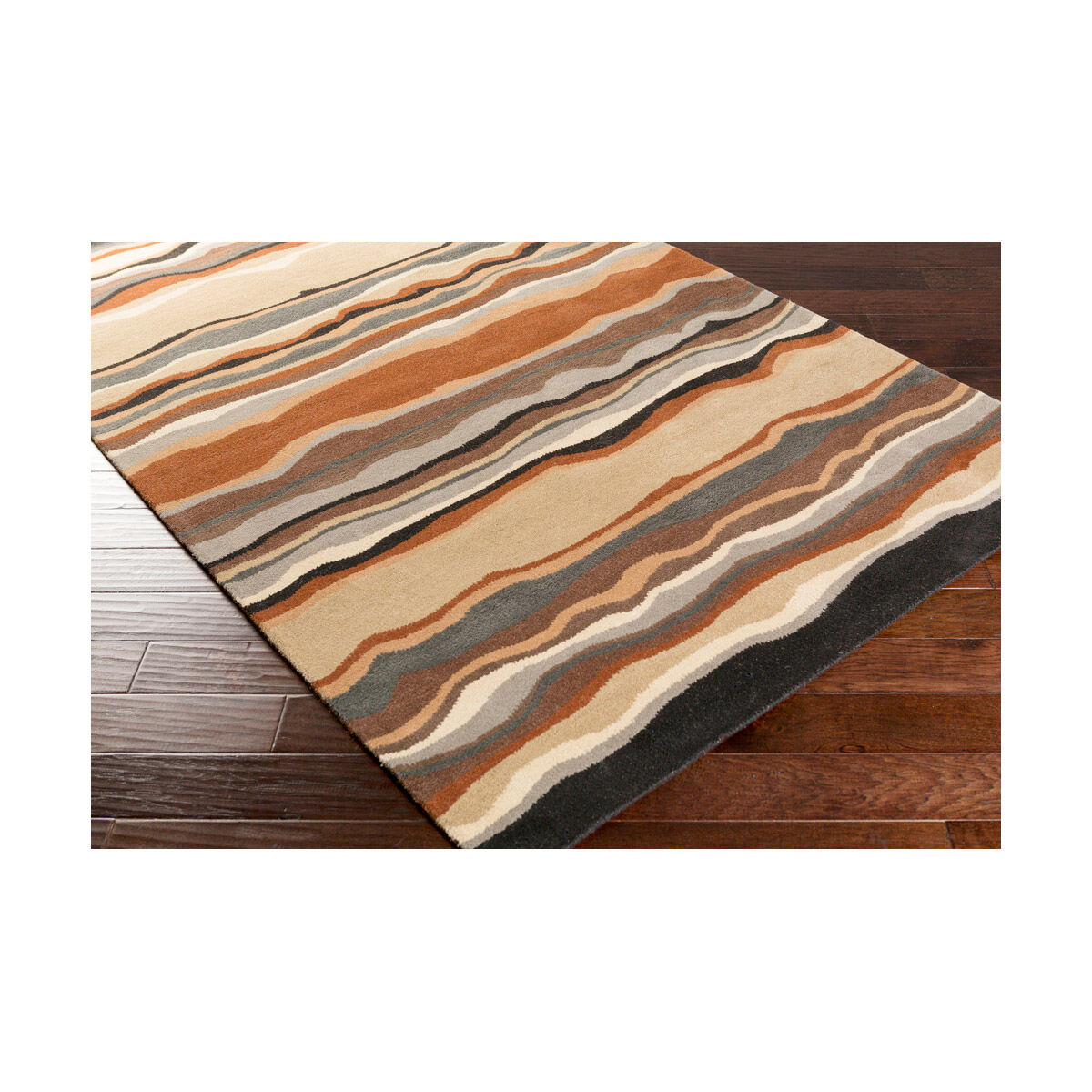 Philadelphia 120 X 96 inch Brown and Neutral Area Rug, Wool