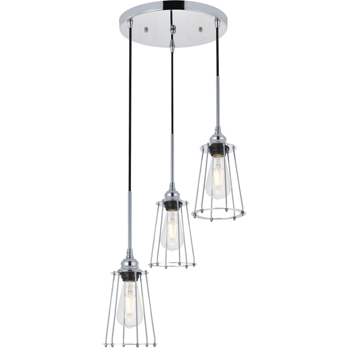 Phoenixville 3 Light 16 inch Chrome Pendant Ceiling Light