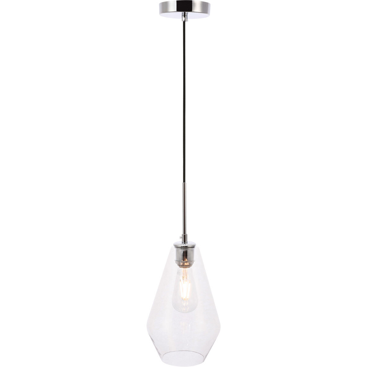 Rochester 1 Light 7 inch Chrome Pendant Ceiling Light
