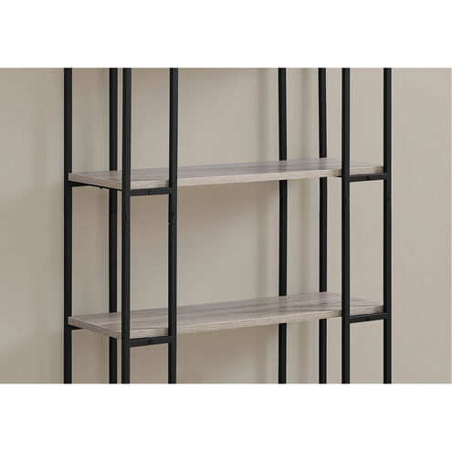 Munhall Dark Taupe and Black Bookcase