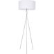 Moreau 66 inch 60 watt Silver Floor lamp Portable Light