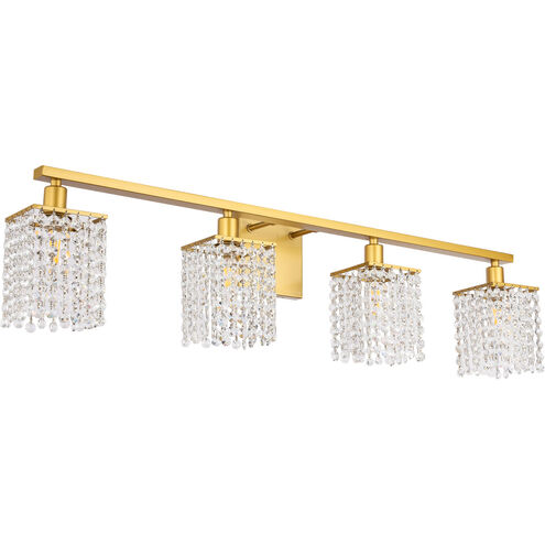 Adams 4 Light 36 inch Brass Wall sconce Wall Light