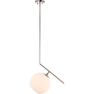 Monroe 1 Light 10 inch Chrome Pendant Ceiling Light