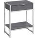 Seneca 24 X 20 inch Grey Accent End Table or Night Stand