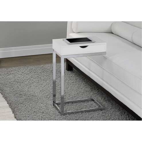 Bethlehem 25 X 16 inch White Accent End Table or Snack Table