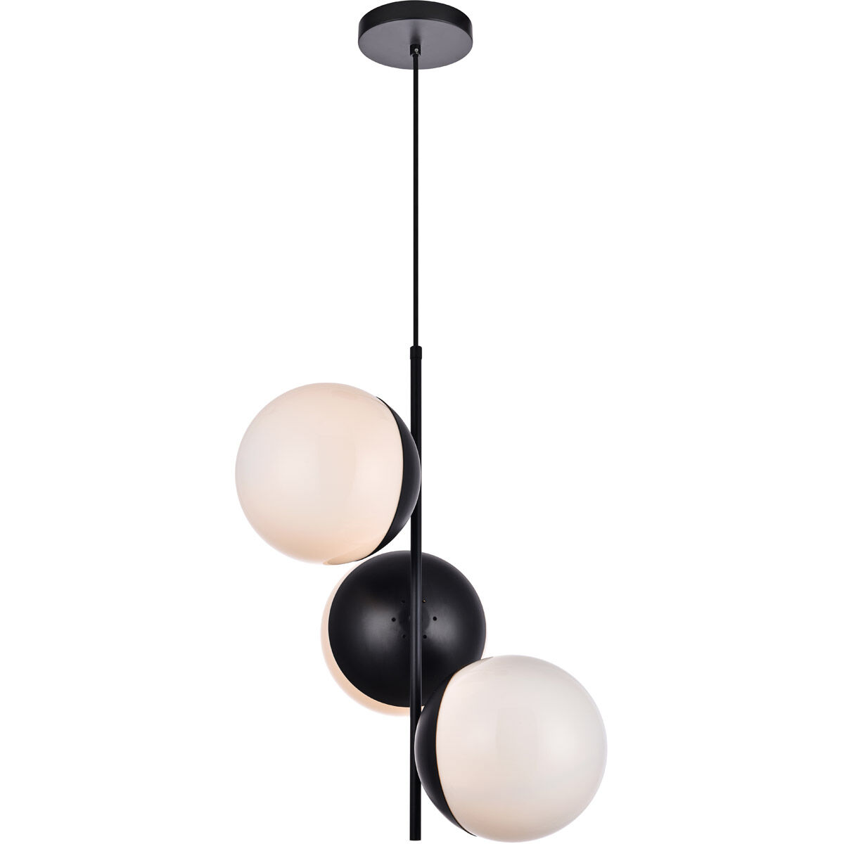 Oyster Bay 3 Light 18 inch Black Pendant Ceiling Light