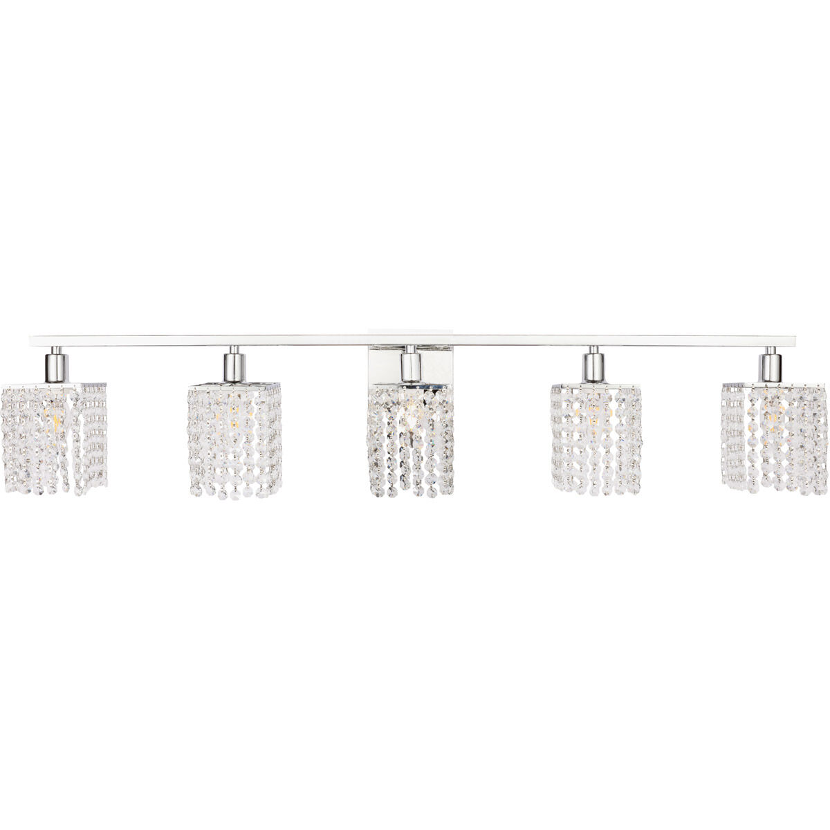 Adams 5 Light 42 inch Chrome Wall sconce Wall Light