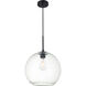 Huntington 1 Light 12 inch Black Pendant Ceiling Light