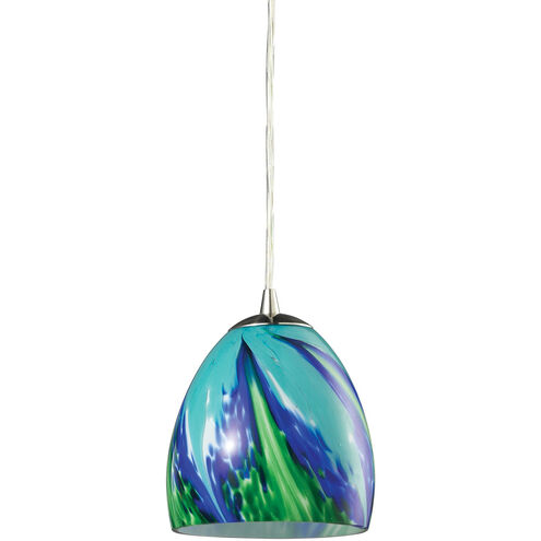 Evans 1 Light 6 inch Satin Nickel Mini Pendant Ceiling Light