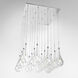 Collier LED 23 inch Polished Chrome Multi-Light Pendant Ceiling Light
