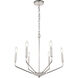 Geneseo 6 Light 22 inch Chrome Pendant Ceiling Light