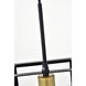 Coatesville 1 Light 8 inch Brass and Black Pendant Ceiling Light