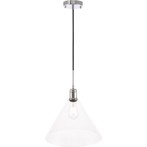 Meadville 1 Light 13.75 inch Chrome Pendant Ceiling Light