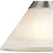 Middletown 1 Light 7 inch Satin Nickel with White Swirl Mini Pendant Ceiling Light