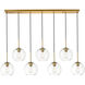Huntington 7 Light 8 inch Brass Pendant Ceiling Light