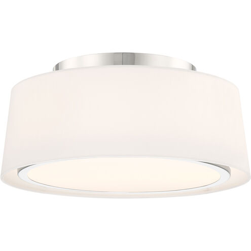 Stevens 3 Light 18 inch Polished Nickel Semi Flush Ceiling Light