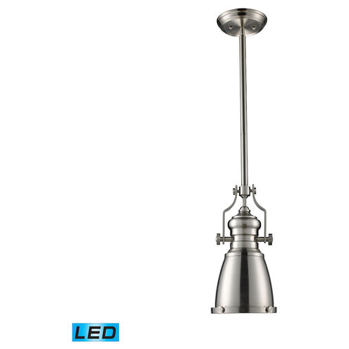 Pittsburgh LED 7.5 inch Satin Nickel Mini Pendant Ceiling Light