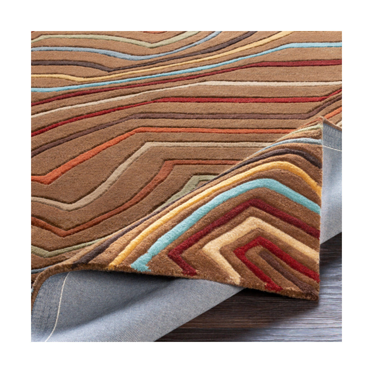 Philadelphia 117 X 117 inch Dark Red/Dark Brown/Khaki/Garnet/Aqua/Tan/Moss Rugs, Wool