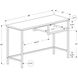 Exeter 48 X 22 inch White and Silver Computer Desk