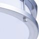 Trafford LED 16 inch Polished Nickel Flush Mount Ceiling Light