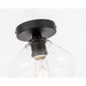 Rochester 1 Light 8 inch Black Flush Mount Ceiling Light