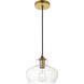 Gwynedd 1 Light 9 inch Brass Pendant Ceiling Light