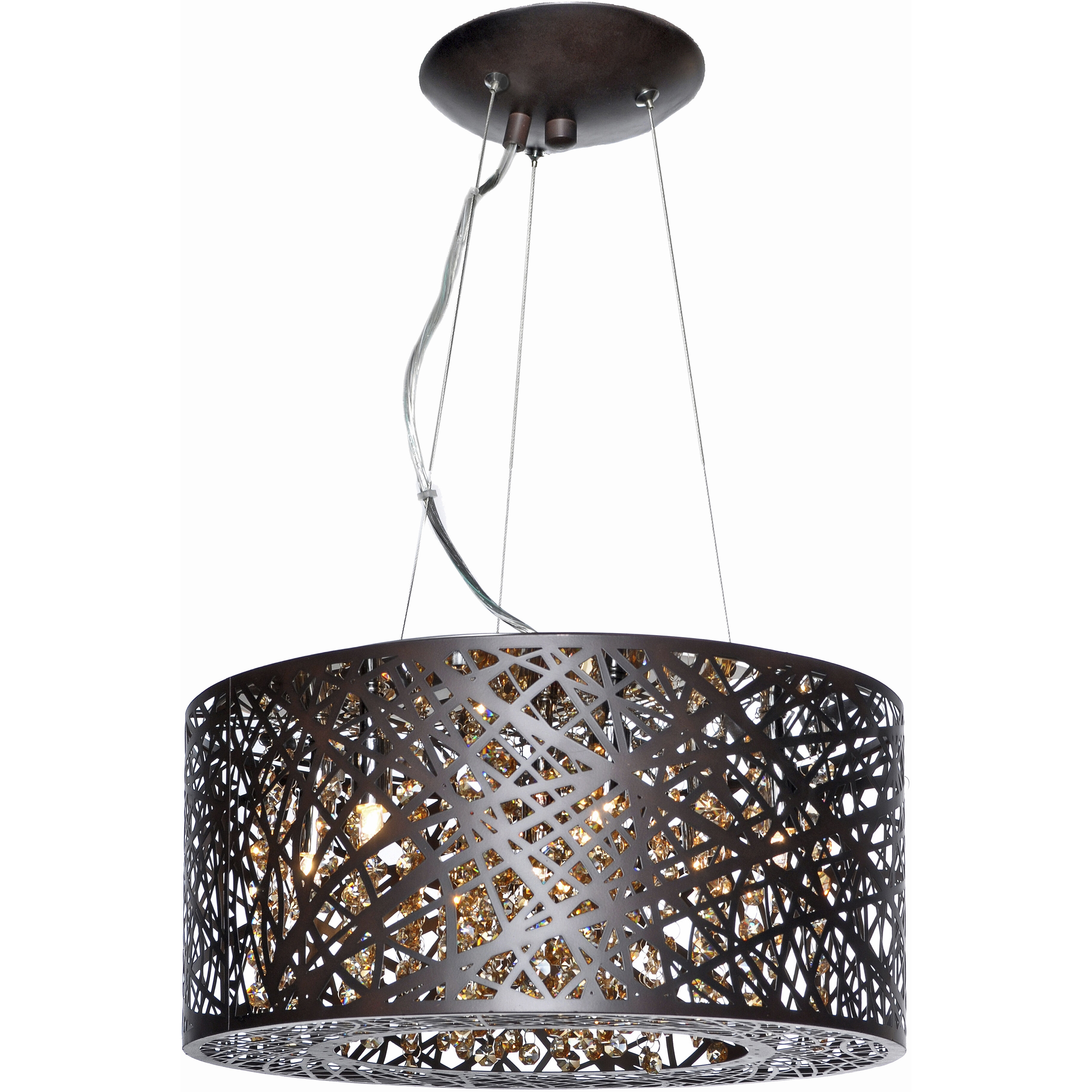 Troy LED 15.75 inch Bronze Multi-Light Pendant Ceiling Light