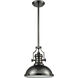 Pittsburgh 3 Light 13 inch Black Nickel Pendant Ceiling Light
