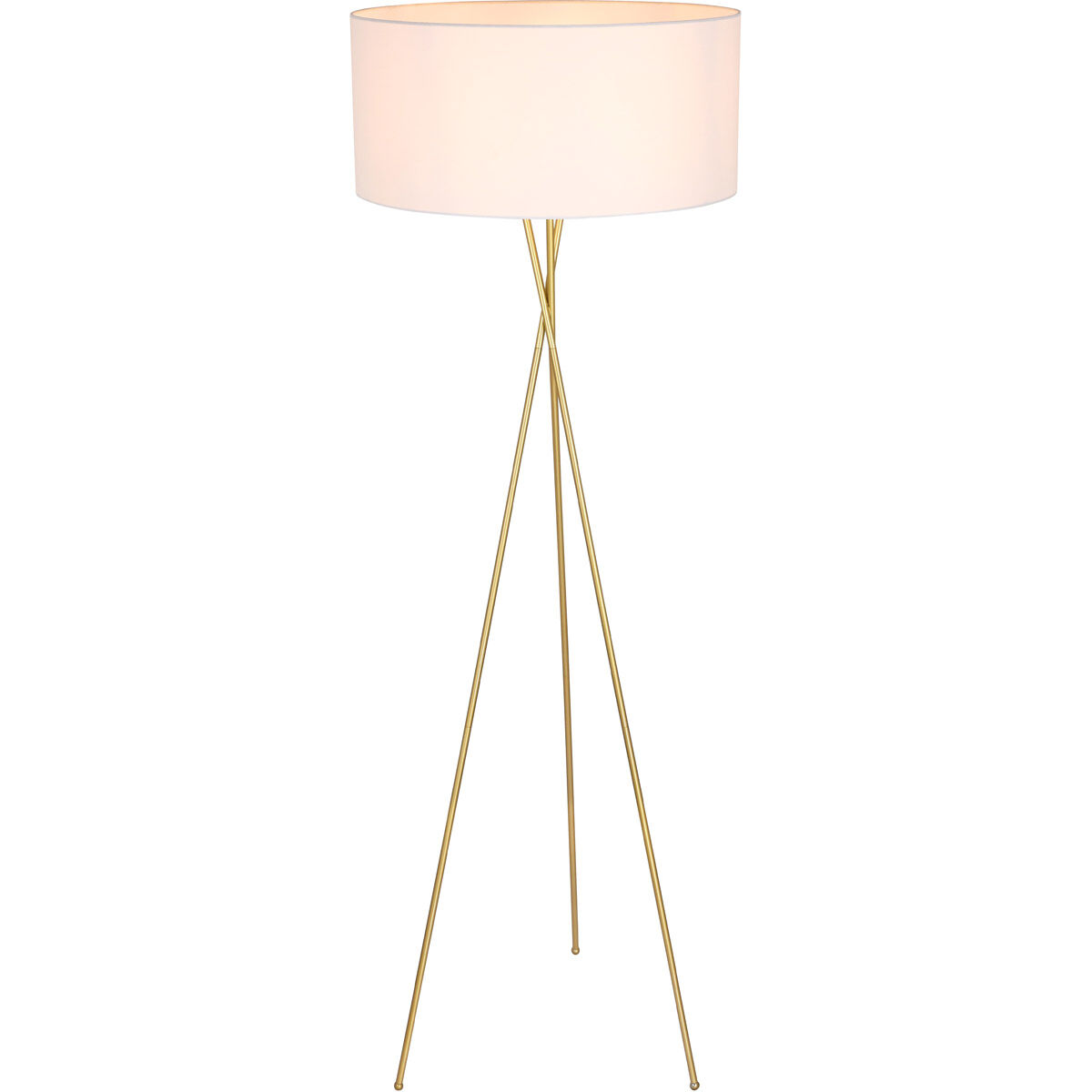 Moreau 66 inch 60 watt Brass Floor lamp Portable Light