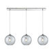 Poughkeepsie 3 Light 36 inch Polished Chrome Multi Pendant Ceiling Light, Configurable