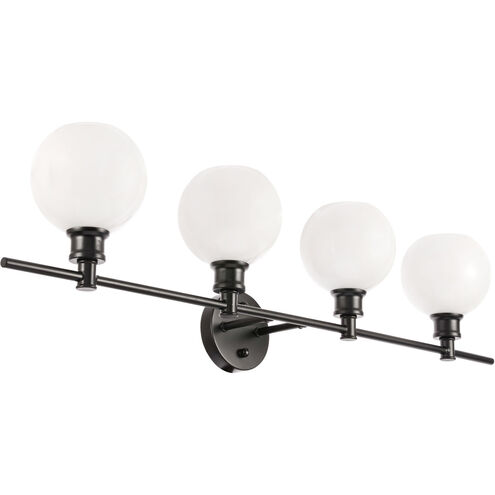 Syracuse 4 Light 38 inch Black Wall sconce Wall Light