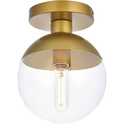 Oyster Bay 1 Light 8 inch Brass Flush Mount Ceiling Light