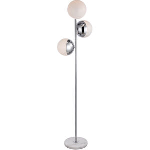 Oyster Bay 66 inch 40 watt Chrome Floor Lamp Portable Light