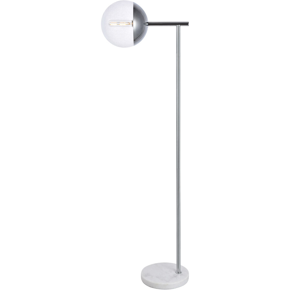 Oyster Bay 50.5 inch 40 watt Chrome Floor Lamp Portable Light
