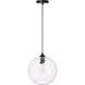 Pittsfield 1 Light 12 inch Black Pendant Ceiling Light