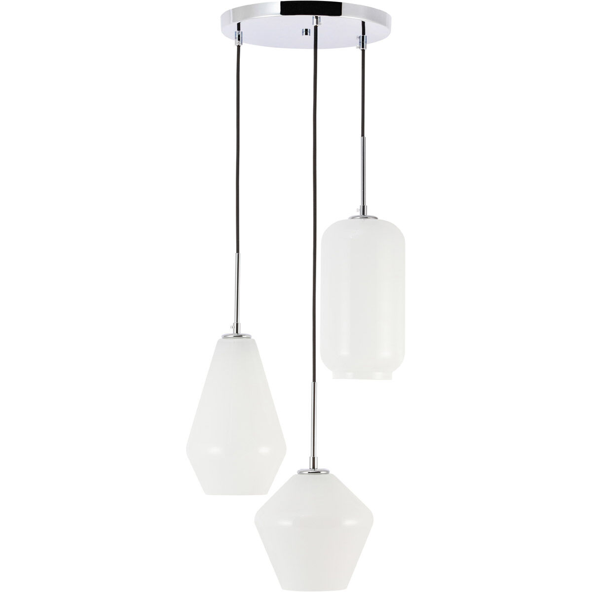 Rochester 3 Light 17 inch Chrome Pendant Ceiling Light