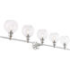 Syracuse 5 Light 47 inch Chrome Wall sconce Wall Light