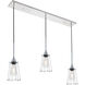Phoenixville 3 Light 5 inch Chrome Pendant Ceiling Light