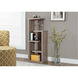Shaler Dark Taupe Bookcase