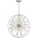 Burke 15 Light 32 inch Polished Chrome Chandelier Ceiling Light