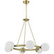 Upper St. Clair 6 Light 33.5 inch Gold Chandelier Ceiling Light