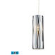 Salford LED 4 inch Polished Chrome Multi Pendant Ceiling Light, Configurable