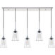 Phoenixville 5 Light 5 inch Chrome Pendant Ceiling Light