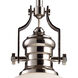 Pittsburgh 1 Light 13 inch Polished Nickel Pendant Ceiling Light